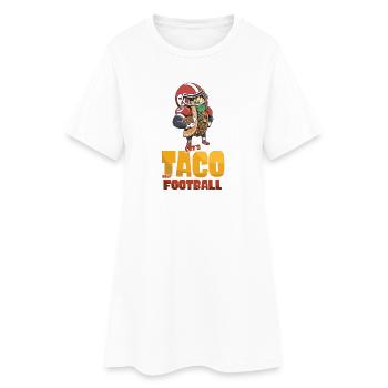 Taco Bout Football Match Jour - Robe T-shirt Femme - blanc - Devant