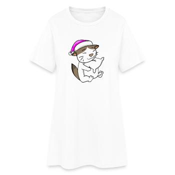 Chat race de chat RagaMuffin - Robe T-shirt Femme - blanc - Devant