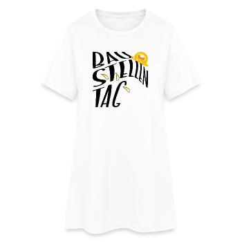 Baustellentag - BAUHERR - NEUBAU HAUSBAU - Frauen T-Shirt-Kleid - Weiß - Vorne