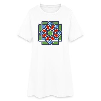 Andalousie 4 - Robe T-shirt Femme - blanc - Devant