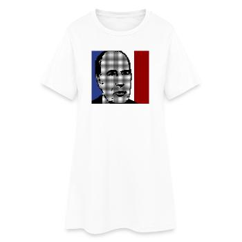 Mitterrand 1981 - Robe T-shirt Femme - blanc - Devant