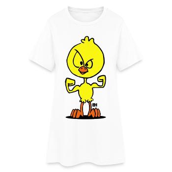 Puissance des poussins - Robe T-shirt Femme - blanc - Devant