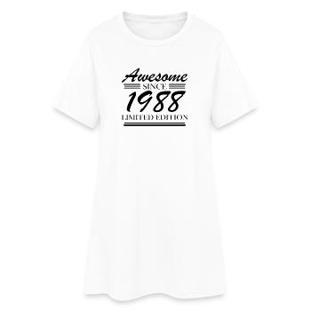1988 - Né en 1988 - Robe T-shirt Femme - blanc - Devant