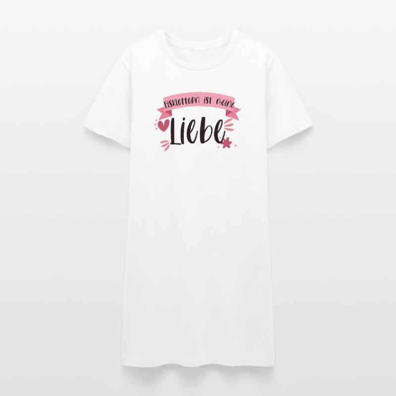 Eisklettern Klettern Eispickel Winter Eis Geschenk Frauen T-Shirt-Kleid