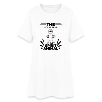 Ours polaire Ours polaire Ours polaire - Robe T-shirt Femme - blanc - Devant