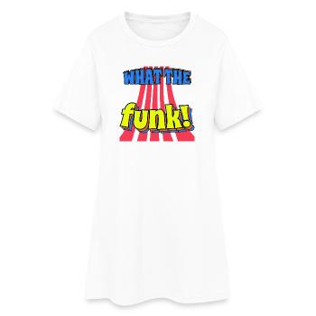 What the funk cadeau homme ou femme - Robe T-shirt Femme - blanc - Devant