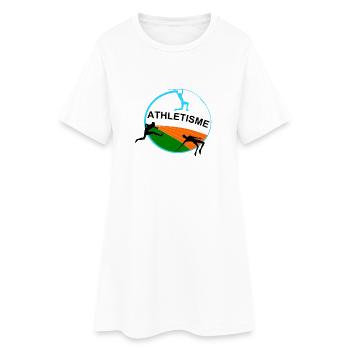 Athlétisme - Robe T-shirt Femme - blanc - Devant