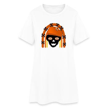 COSTUMES D’HALLOWEEN - SKULL - Robe T-shirt Femme - blanc - Devant