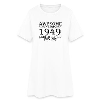 1949 - Frauen T-Shirt-Kleid - Weiß - Vorne