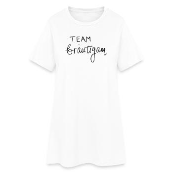 Team Bräutigam - Frauen T-Shirt-Kleid - Weiß - Vorne