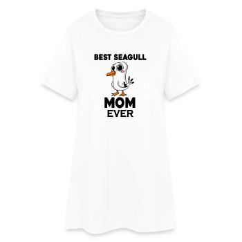 Maman Maman Mer du Nord Meilleure Mouettes Maman - Robe T-shirt Femme - blanc - Devant