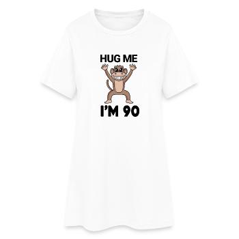90 Birthday - 90 Years - Embrace - Women’s T-Shirt Dress - white - Front