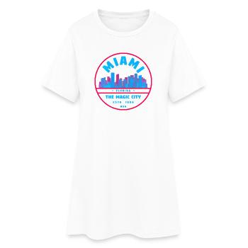 Miami Usa - Women’s T-Shirt Dress - white - Front
