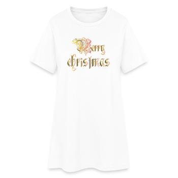 Christmas - Robe T-shirt Femme - blanc - Devant