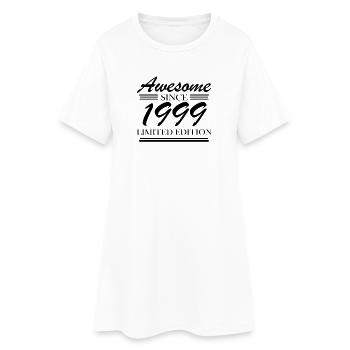 1999 - Jahrgang 1999 - Fantastisch seit 1999 - Frauen T-Shirt-Kleid - Weiß - Vorne