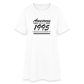 1995 - Né en 1995 - Fantastique depuis 1995 - Robe T-shirt Femme - blanc - Devant