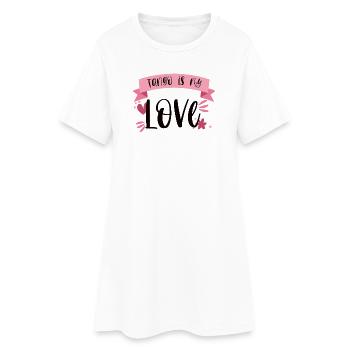 Le tango est mon amour! Cadeau de danse de danseur - Robe T-shirt Femme - blanc - Devant