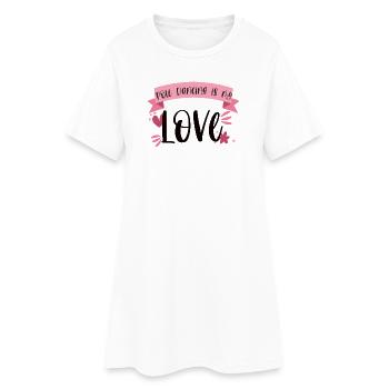 La pole dance est mon amour - Dancer Gift - Robe T-shirt Femme - blanc - Devant