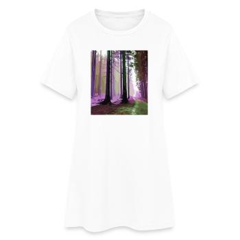 Haunted Cloud Forest - Women’s T-Shirt Dress - white - Front