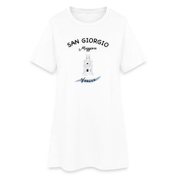 Venice Lighthouse, San Giorgio Island Maggiore - Women’s T-Shirt Dress - white - Front