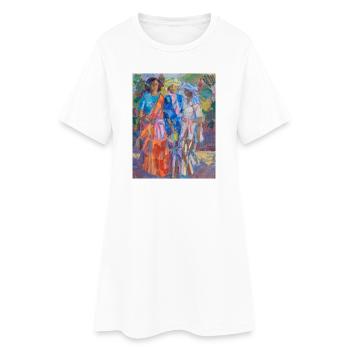 Per Stenius Painting - Women’s T-Shirt Dress - white - Front