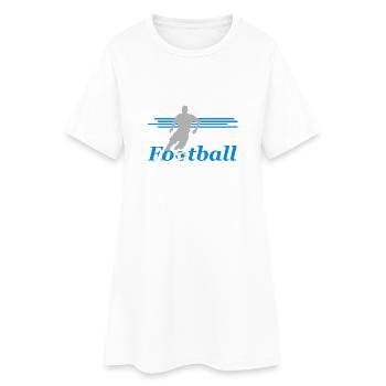 Football - Women’s T-Shirt Dress - white - Front