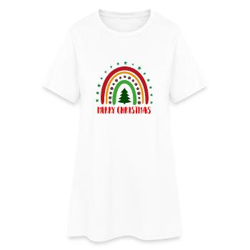 Noël, noël, noël, noël, noël, noël, noël, noël - Robe T-shirt Femme - blanc - Devant