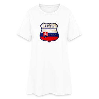 Nitra Slowakei Wappen Flaggen Design - Frauen T-Shirt-Kleid - Weiß - Vorne