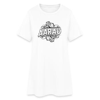 Stadt Aarau für Aarauer aus Aargau - Frauen T-Shirt-Kleid - Weiß - Vorne