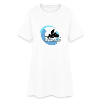 snowmobile - Women’s T-Shirt Dress - white - Front