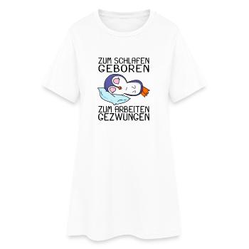 Büro Spruch lustig Pinguin - Frauen T-Shirt-Kleid - Weiß - Vorne