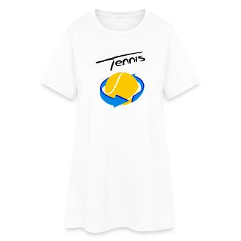 Tennis - Women’s T-Shirt Dress - white - Front