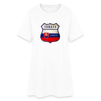 Trnava Slowakei Wappen Flaggen Design - Frauen T-Shirt-Kleid - Weiß - Vorne