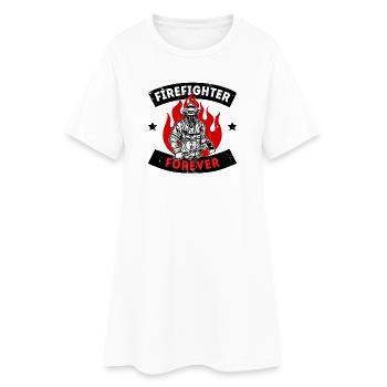 Déclaration de protection contre les incendies des pompiers - Robe T-shirt Femme - blanc - Devant