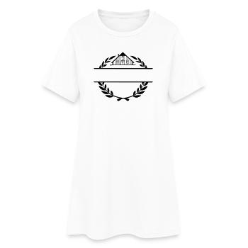 Fier du logo de Farmer Farm - Robe T-shirt Femme - blanc - Devant