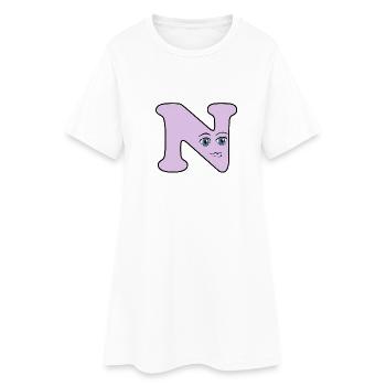 N - Robe T-shirt Femme - blanc - Devant