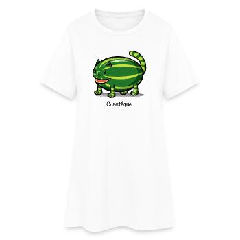 Chastèque - Robe T-shirt Femme - blanc - Devant
