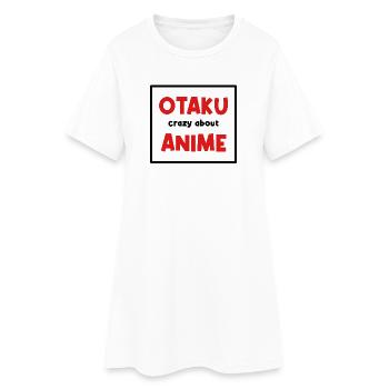 Déclaration Otaku Anemi Manga Culture Pop Geek - Robe T-shirt Femme - blanc - Devant