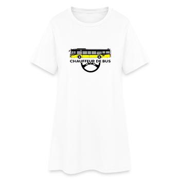 Chauffeur de bus - Robe T-shirt Femme - blanc - Devant