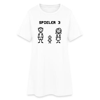 Familienglück Baby Schwangerschaft Schwanger - Frauen T-Shirt-Kleid - Weiß - Vorne