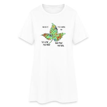 dans le jardin je vais jardinier amateur jardinier cadeau - Robe T-shirt Femme - blanc - Devant