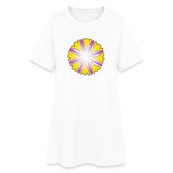Sun2 modificated more - Frauen T-Shirt-Kleid - Weiß - Vorne