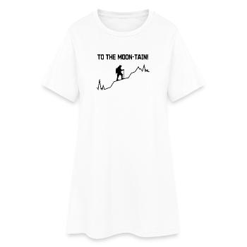 Bergwandern Natur Statement Wanderer Wandern - Frauen T-Shirt-Kleid - Weiß - Vorne