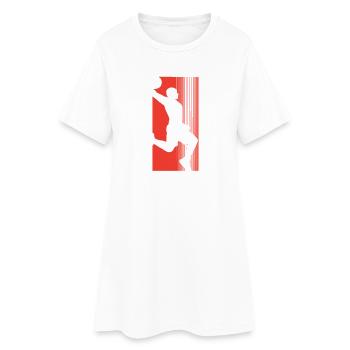 Basketball Basketballer - Frauen T-Shirt-Kleid - Weiß - Vorne