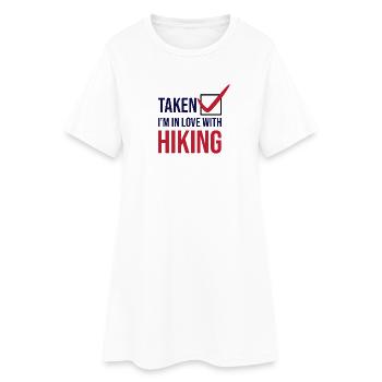 Hiking Trails Climbing Hiking Hikers Statement - Women’s T-Shirt Dress - white - Front