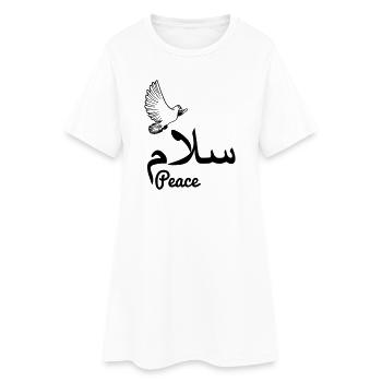 La paix arabe avec la paix de la colombe - Robe T-shirt Femme - blanc - Devant