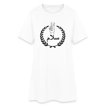 La paix arabe en couronne de laurier - Robe T-shirt Femme - blanc - Devant