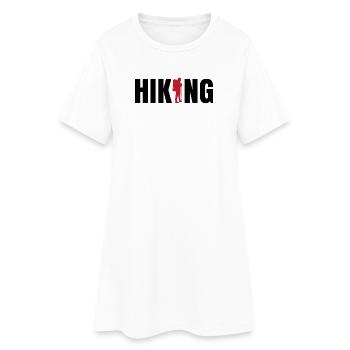 Randonnée Randonnée Dire Randonneurs Randonnées Sentiers Montagnes - Robe T-shirt Femme - blanc - Devant