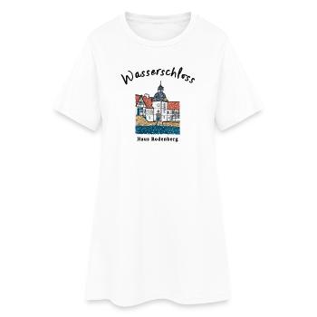 Dortmund, iconic moated castle Haus Rodenberg - Women’s T-Shirt Dress - white - Front