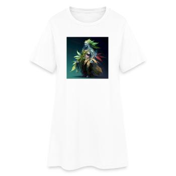 Personnification de la foret - Robe T-shirt Femme - blanc - Devant